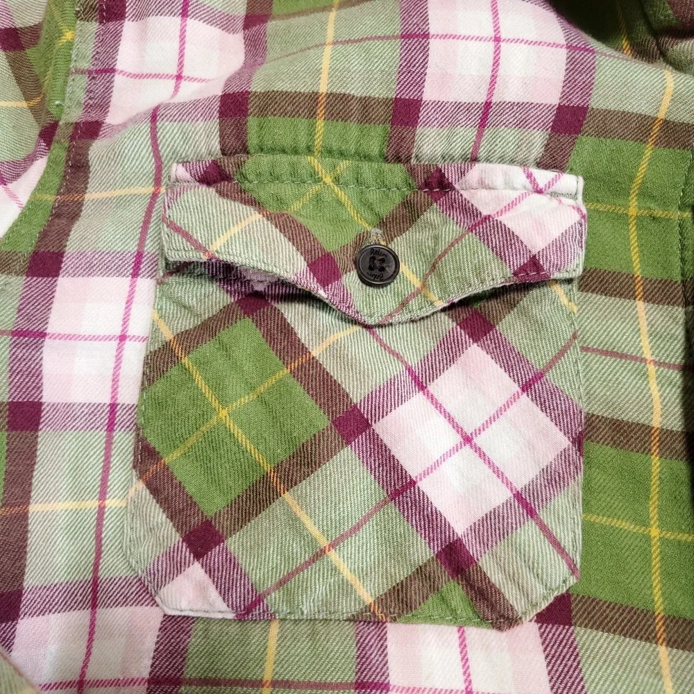 Boden Plaid Sherpa Lined Button Jacket 11-12Y